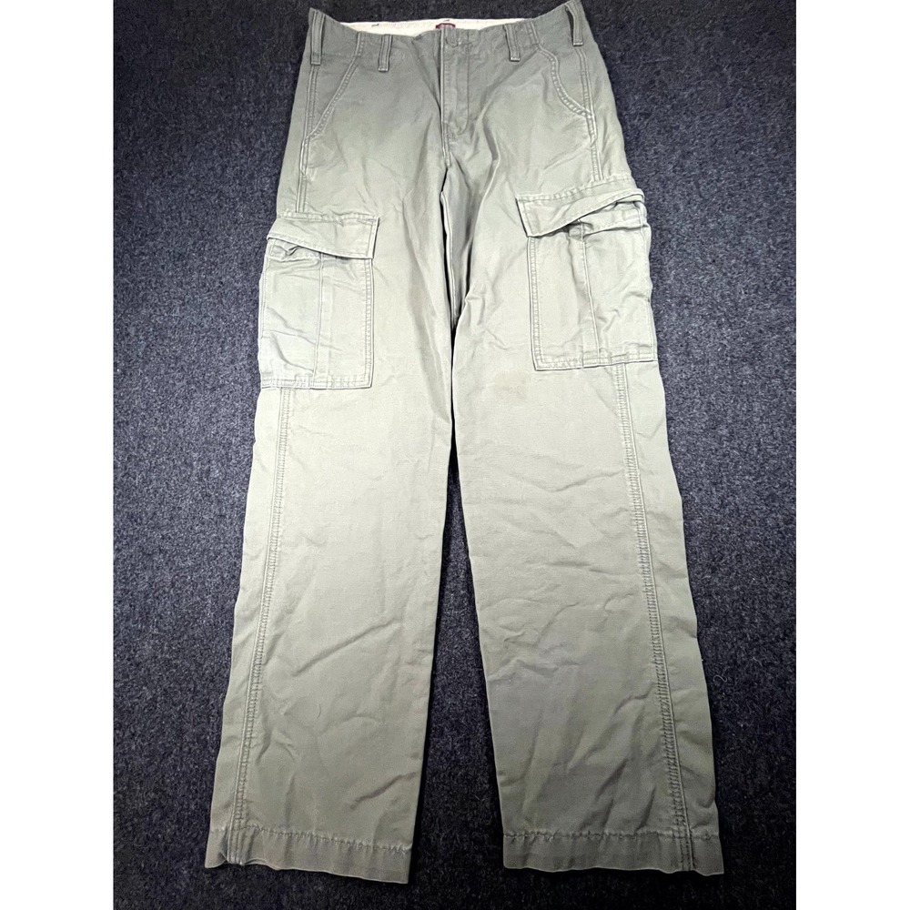 Levi's XX Cargo Pants Men 30x32 Olive Green Straight Leg Utility Pockets Outdoor